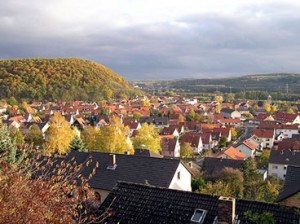 Blick auf Ebelsbach und Ebelsberg